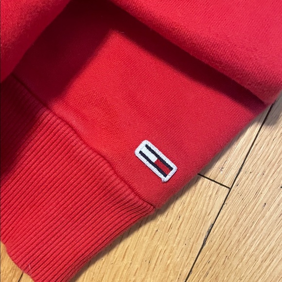 Tommy Hilfiger Red Tommy Jeans Pullover Hoodie - Picture 4 of 7